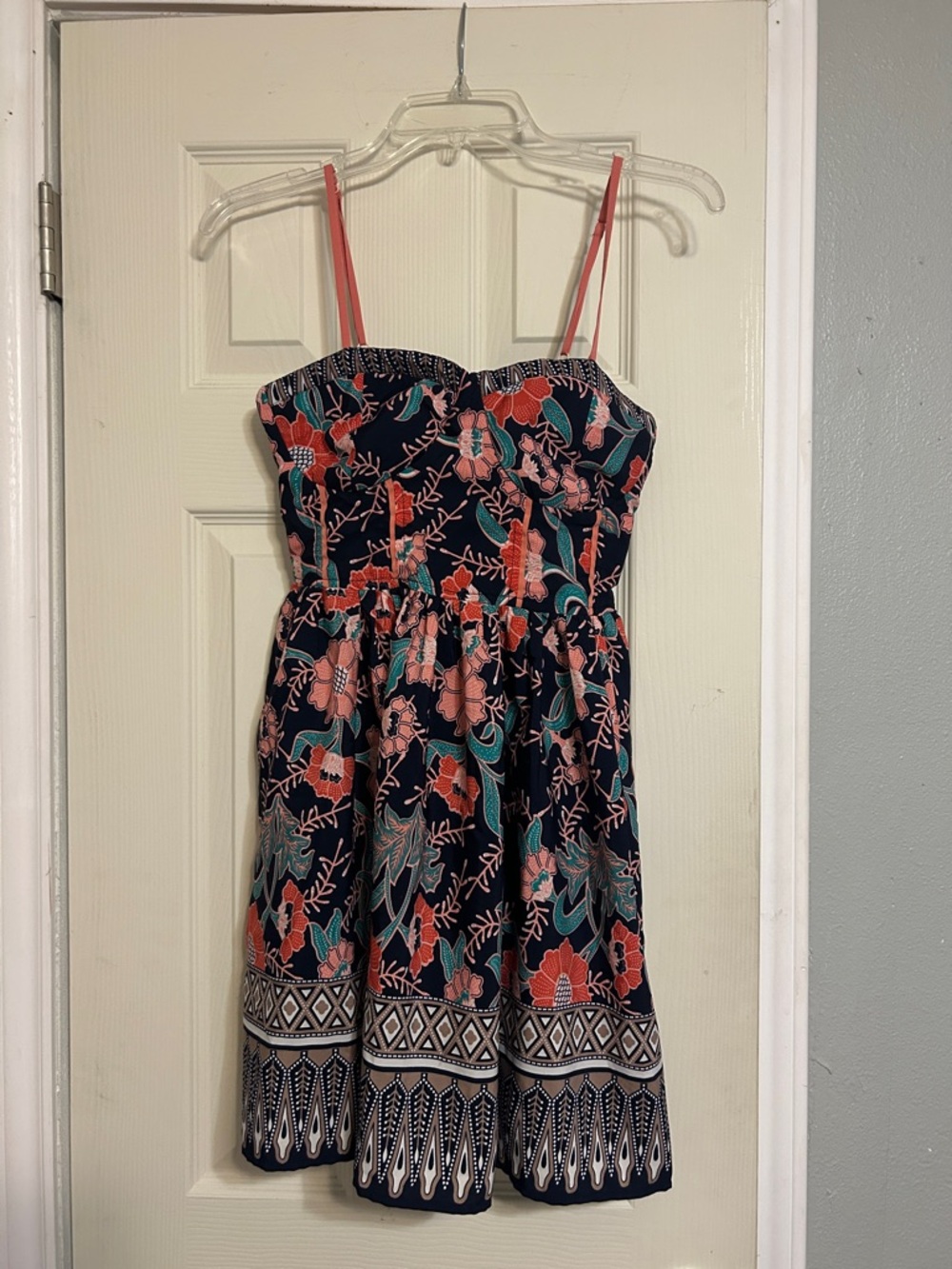 🦉3for$10 Moving🚚Sale Band of Gypsies blue floral sundress dress